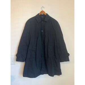 Mens Parker For Smiling‎ In The Rain Coat Black R-38 Lined Jacket Japan